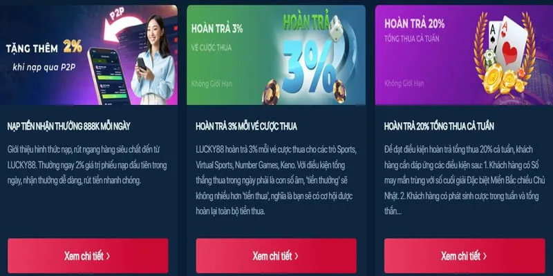 Ưu đãi nạp lại và sự kiện đặc biệt bay365 chính thức